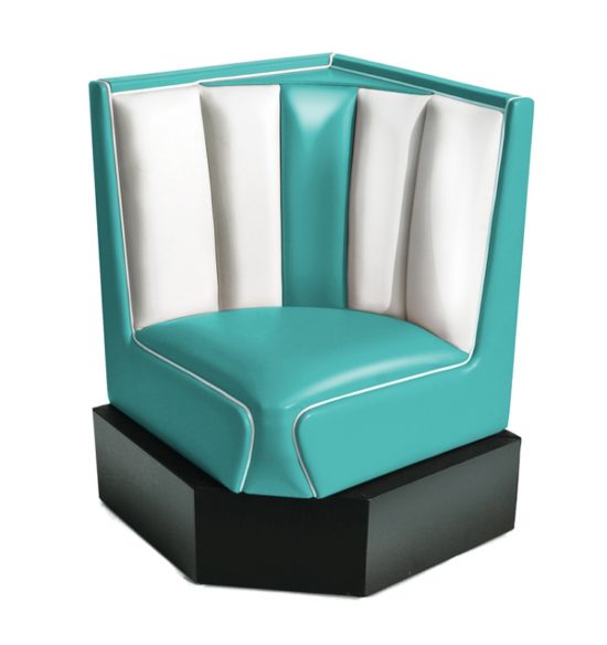 Retro Furniture Diner Booth HW60x60 - Standard Corner