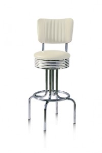 Bel Air Retro Furniture Diner Swivel Seat Barstool - BS28CB