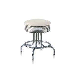 Bel Air Retro Furniture Diner Swivel Seat Under-Table Stool - BS