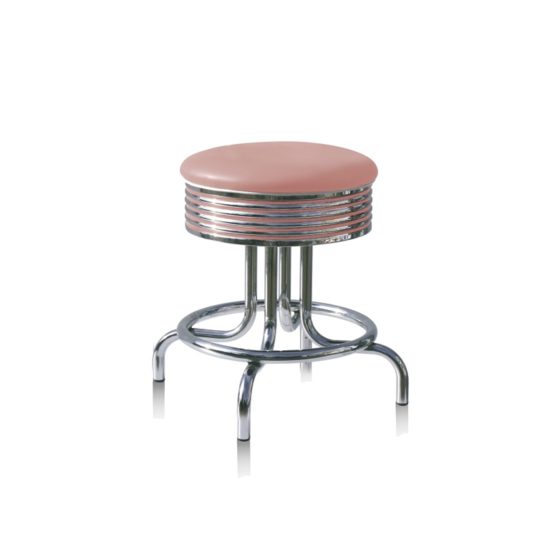 Bel Air Retro Furniture Diner Swivel Seat Under-Table Stool - BS