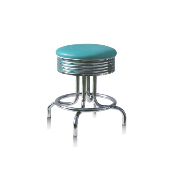 Bel Air Retro Furniture Diner Swivel Seat Under-Table Stool - BS