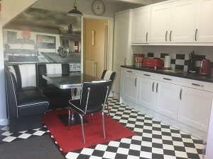 retro diner kitchen